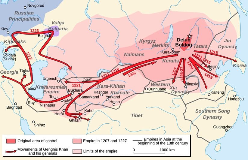 モンゴルのグルジア侵攻 対金戦争 モンゴルのルーシ侵攻 チンギス＝ハンの西征