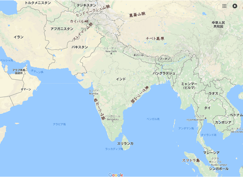 南アジアの風土と民族 世界の歴史まっぷ